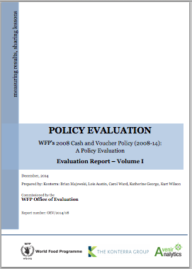 Wfps Cash And Voucher Policy A Policy Evaluation World Food