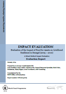 Food for Assets on Livelihood Resilience in Senegal: An Impact Evaluation