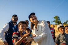 Photo: WFP/ Photogallery, (WFP) Goodwill Ambassador and Arab Star Hend Sabry today visited Rohingya Refugees in Bangladesh.